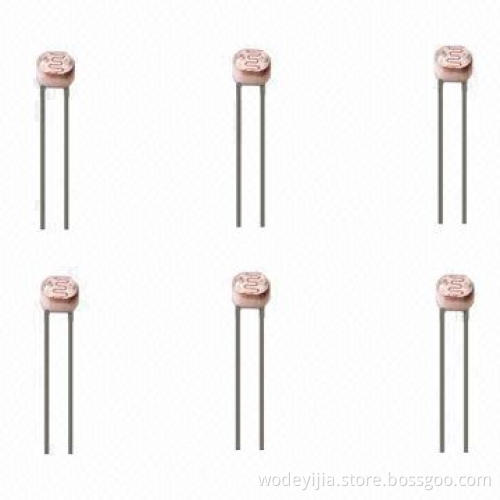 3mm Sensitive Photoresistors/LDR, 5 to 10kΩ in Light Resistance
